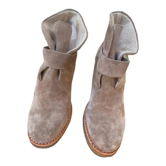 Ugg Australia Leather Tan Booties Ankle Buckle Womens Size US 9.5, UK 8 S/N 3212 - Picture 6 of 12